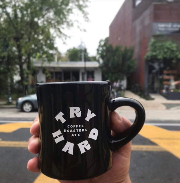 Try Hard Coffee - Black Diner Mug Street